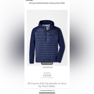 NWOT men’s XXL 1/2 zip pull over